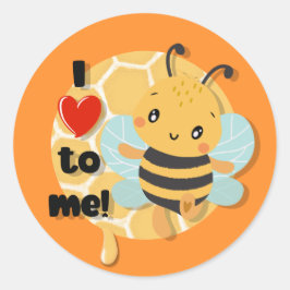 Adesivo Redondo Adoro ser eu!