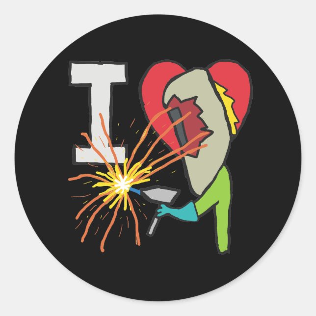 Adesivo Redondo Adoro Soldadura (Frente)