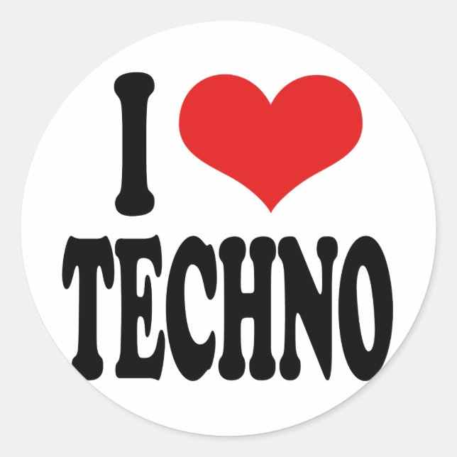 Adesivo Redondo Adoro Techno (Frente)