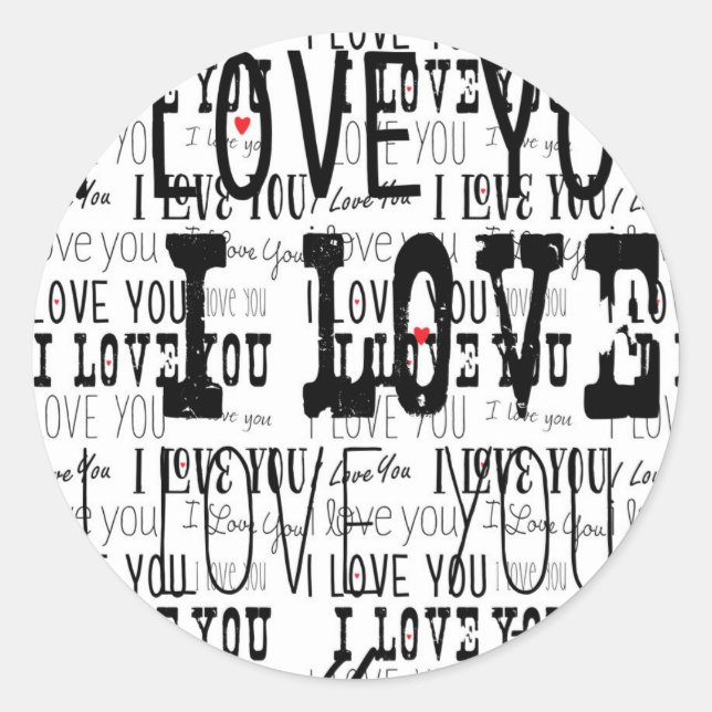 Adesivo Redondo ADORO VOCÊ PALHAR Namorados Personalizados (Frente)