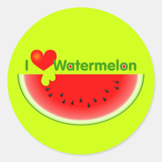 Adesivo Redondo Adoro Watermelon Sticker