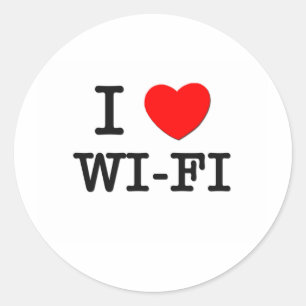 Adesivo Redondo Adoro Wi-Fi
