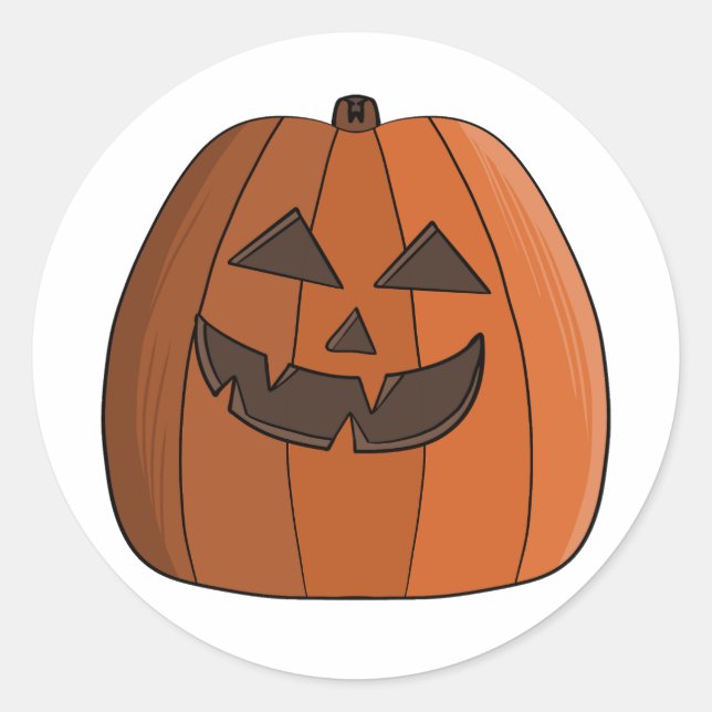 Adesivo Redondo Adorobale Pumpkin (Frente)
