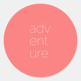 Adesivo Redondo Adventure