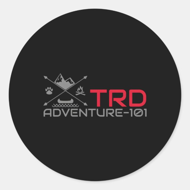 Adesivo Redondo Adventure 101 Trd Perforce Off-Road (Frente)
