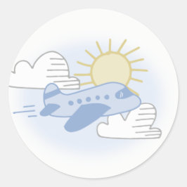 Adesivo Redondo Adventure Aguarda Viagem - Focos de envelopes