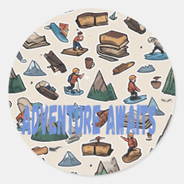 Adesivo Redondo AdventureSticker #HikingSticker #MountainVibes #Ti