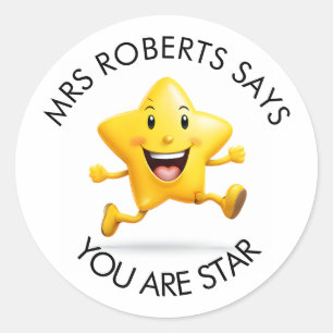 Adesivo Redondo Advertentes recombinantes para crianças