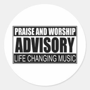 Adesivo Redondo Advisory do elogio e do culto…
