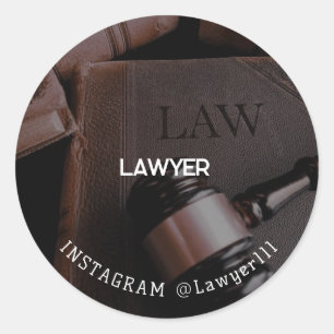 Adesivo Redondo Advogado