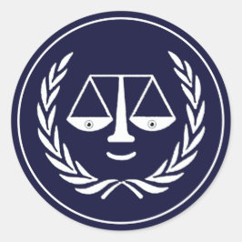 Adesivo Redondo Advogado criativo