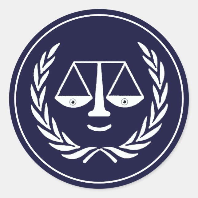 Adesivo Redondo Advogado criativo (Frente)