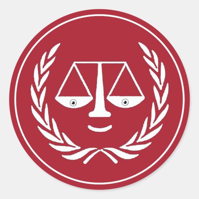 Adesivo Redondo Advogado criativo (Frente)