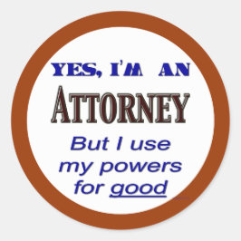 Adesivo Redondo Advogados de Bom Advogado