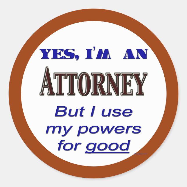 Adesivo Redondo Advogados de Bom Advogado (Frente)