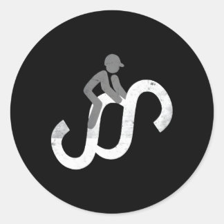 Adesivo Redondo Advogados Rider Pedant Stickler