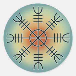 Adesivo Redondo Ægishjalmr