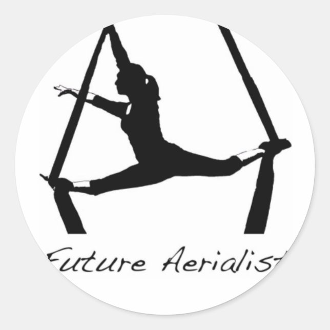 Adesivo Redondo Aerial Dance Stickers (Frente)