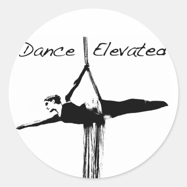 Adesivo Redondo Aerial Dance Stickers (Frente)