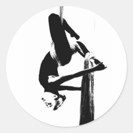 Adesivo Redondo Aerial Dance Stickers
