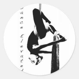 Adesivo Redondo Aerial Dance Stickers