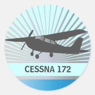 Adesivo Redondo Aeronaves de alta-asa