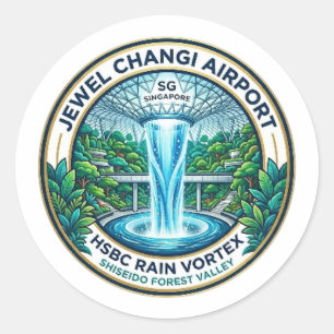 ADESIVO REDONDO AEROPORTO JEWEL CHANGI