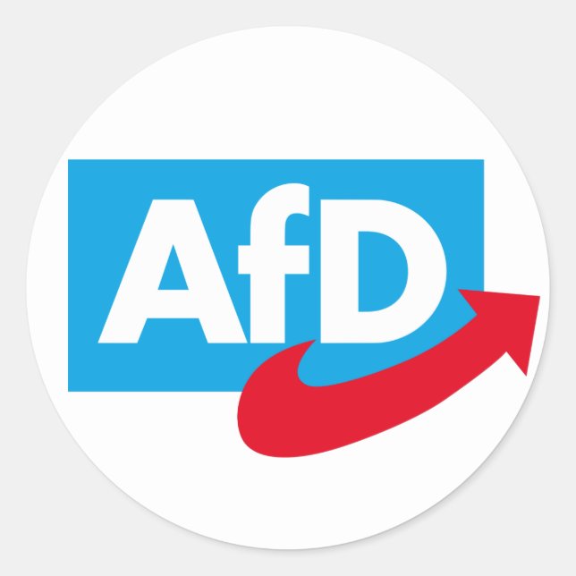 Adesivo Redondo AfD:Alternativo für Alemanha (Frente)