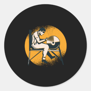 Adesivo Redondo Afiamento da faca