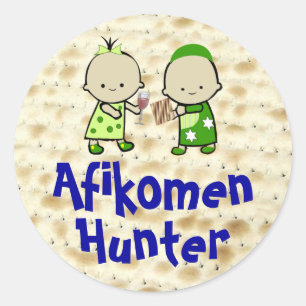 Adesivo Redondo Afikomen Hunter Stickers