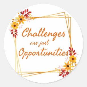 Adesivo Redondo afirmações positivas para as mulheres no trabalho