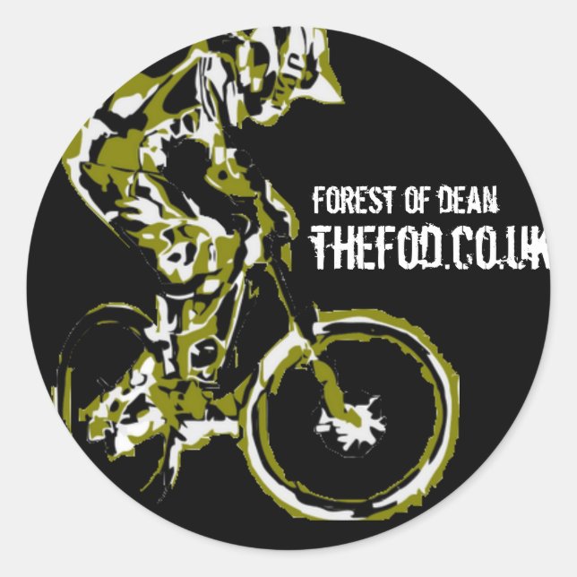 Adesivo Redondo AFoD - Autocolantes (Frente)