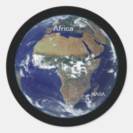 Adesivo Redondo África do Espaço, Satélite NASA