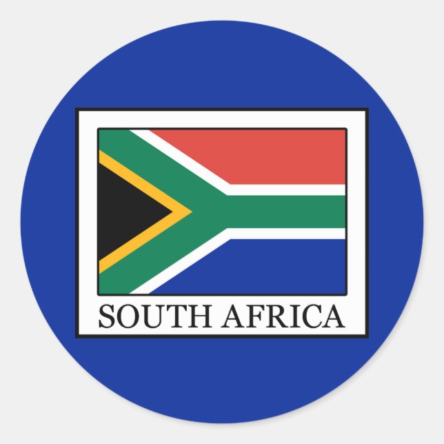 Adesivo Redondo África do Sul (Frente)