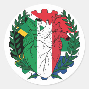 Adesivo Redondo África do Sul África Santo Josephs italian itália
