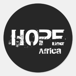 Adesivo Redondo Africa Hope Sticker