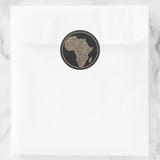 Adesivo Redondo Africa Sticker