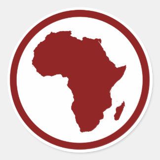 Adesivo Redondo Africa Sticker