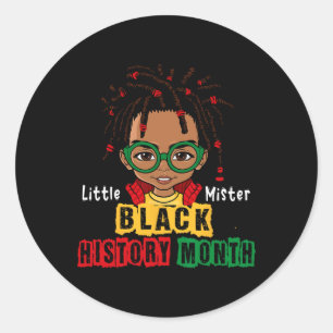 Adesivo Redondo Africaninho Pequeno Senhor Localizado Menino Kid H