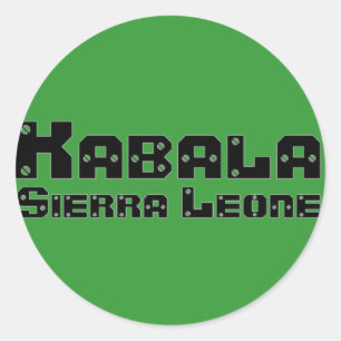 Adesivo Redondo Africankoko Custom Kabala, Serra Leoa
