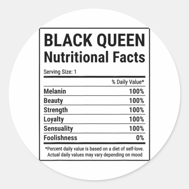 Adesivo Redondo Afro-americano inspira Design para a História Negr (Frente)