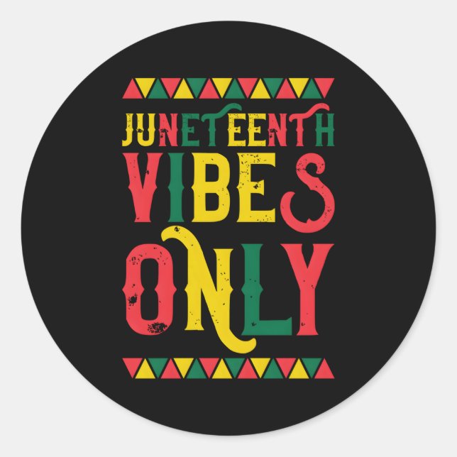 Adesivo Redondo Afro-Americano Junenho S Apenas 1865 (Frente)