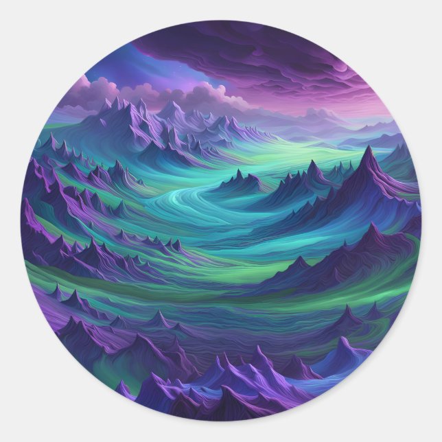 Adesivo Redondo After The Storm, Color Remains -  (Frente)