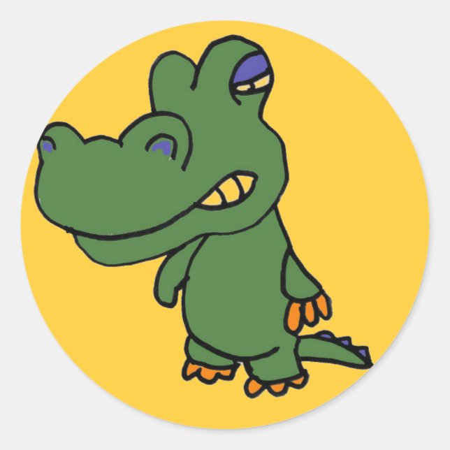 Adesivo Redondo AG- Alligator Sticker (Frente)