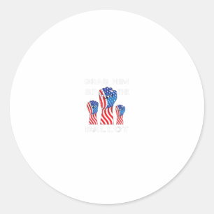 Adesivo Redondo Agarra-O Pelo Escrutínio Engraçado Voto Demo