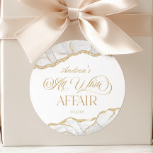 Ágata Ouro Branco Festa de Aniversário Tudo Branco