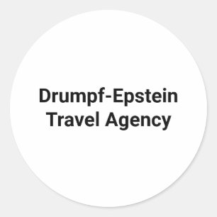 Adesivo Redondo Agência de Viagem de Drumpf-Epstein Hankamer Artju