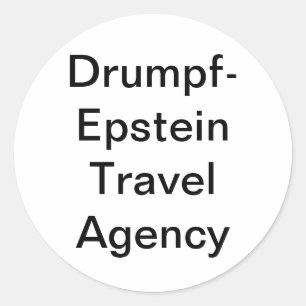 Adesivo Redondo Agência de Viagem de Drumpf-Epstein Hankamer Artju