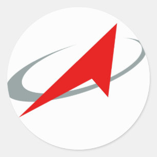 Adesivo Redondo Agência espacial federal do russo: Roscosmos