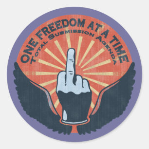 Adesivo Redondo Agenda total da submissão